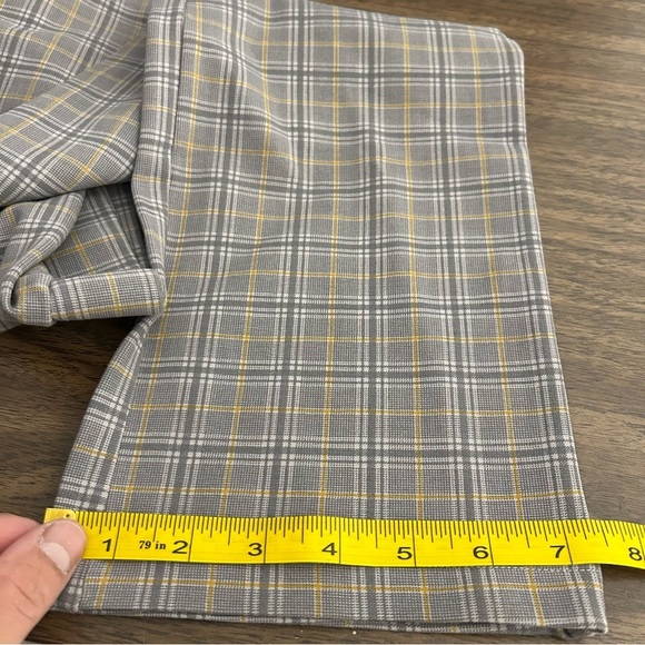 HARLOW women Gray Plaid Pants M - Picture 12 of 12